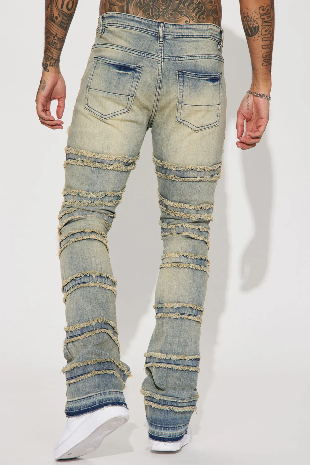 About Fray Stacked Skinny Flare Jeans - Image 3